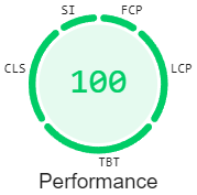 Lighthouse 100% performance Mobile SEO